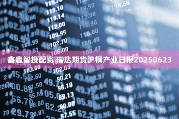 鑫赢智投配资 瑞达期货沪铜产业日报20250623