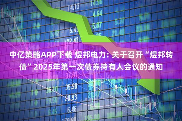 中亿策略APP下载 煜邦电力: 关于召开“煜邦转债”2025年第一次债券持有人会议的通知